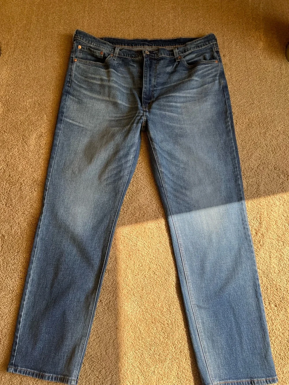Levi's 541 Men's Straight Medium Wash Denim Jeans - Sz 42x34